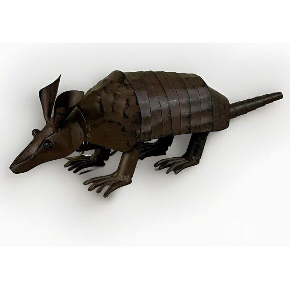 I0.5” METAL ARMADILLO - Yard Art Western Figurine - by DeLeon Collections - NWT - Picture 2 of 8